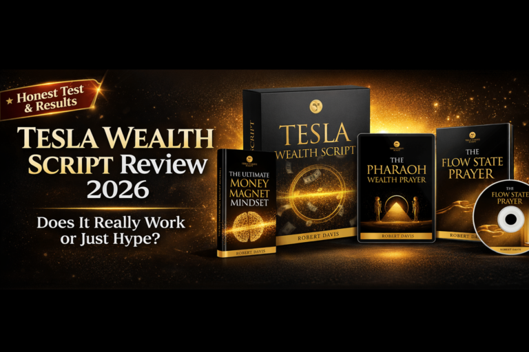 Tesla Wealth Script Review 2026 bundle with Money Magnet Mindset and Flow State Prayer bonuses
