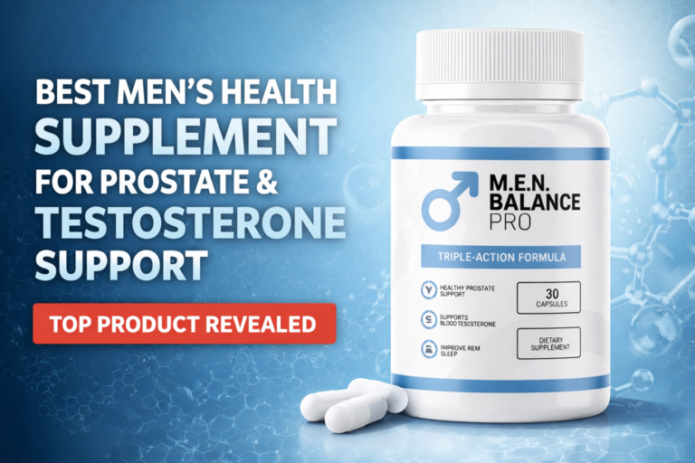 Men Balance Pro supplement bottle for prostate health and testosterone support – 2026 review