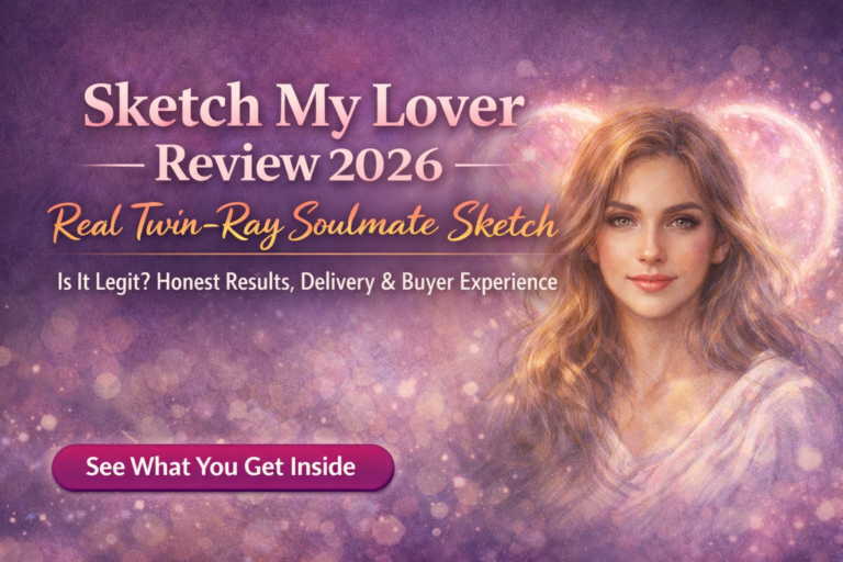 Sketch My Lover Review 2026 featured image showing Twin-Ray soulmate sketch and honest buyer review summary